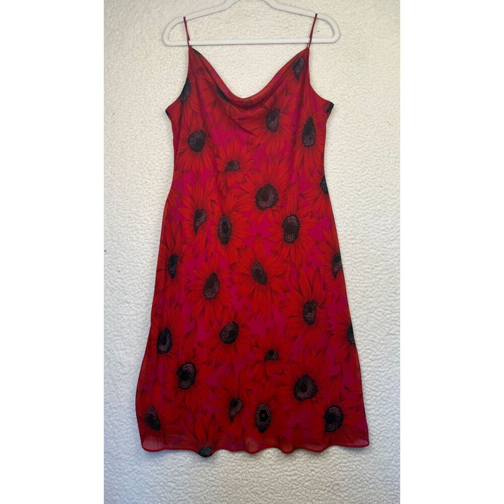 Vintage Y2K‎ 90s Positive Attitude Size 16 Paisley 70s Retro Fairy Midi Dress